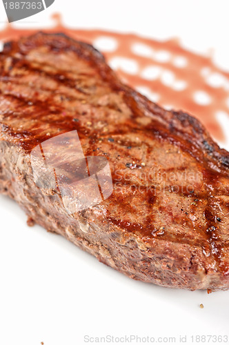 Image of Juicy rib-eye beef steak