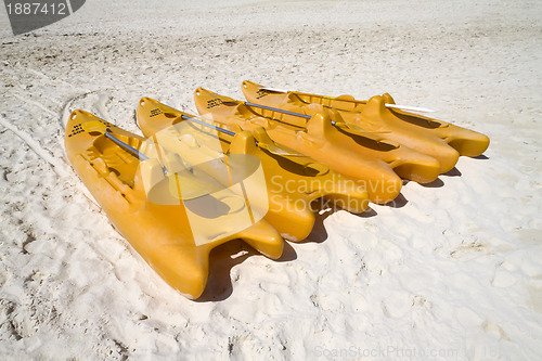 Image of Orange Paddle Boats