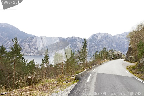 Image of small road in rural landscape