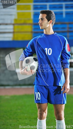 Image of soccer player portrait