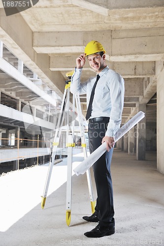 Image of architect on construction site
