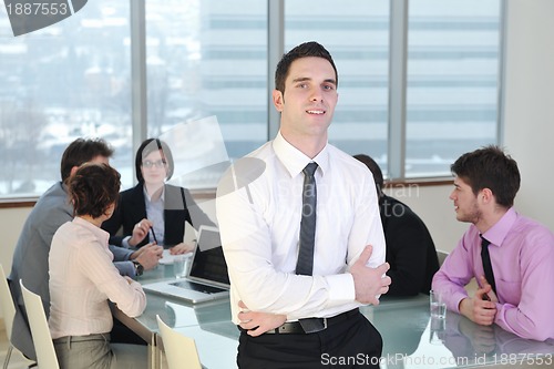 Image of group of business people at meeting