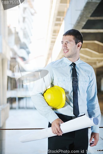 Image of architect on construction site