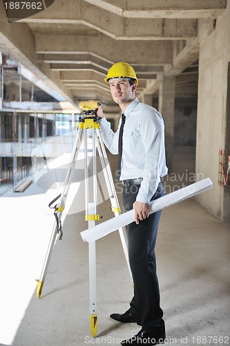 Image of architect on construction site
