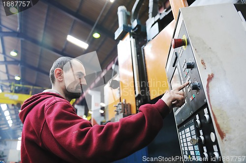 Image of industry workers people in factory