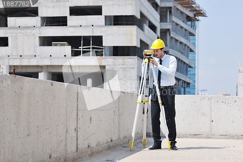 Image of architect on construction site