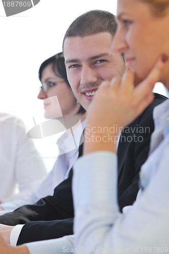 Image of group of business people at meeting