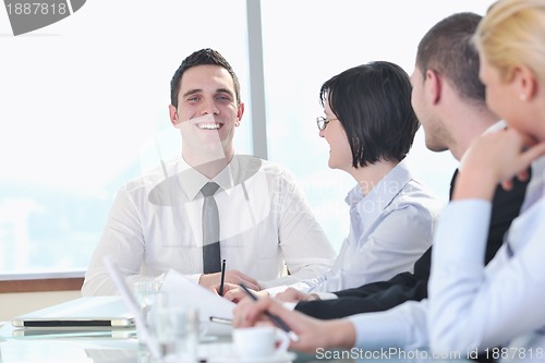 Image of group of business people at meeting