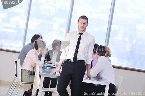 Image of group of business people at meeting