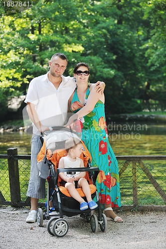 Image of Family at park relaxing and have fun