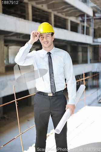 Image of architect on construction site