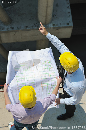 Image of architect on construction site