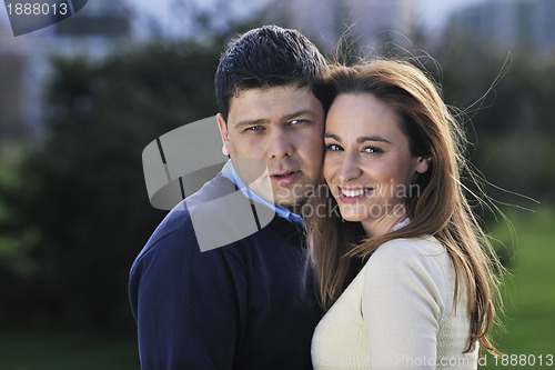 Image of happy couple outdoor