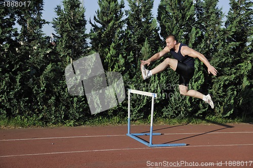 Image of young athlete running