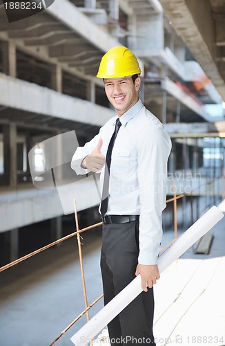 Image of architect on construction site