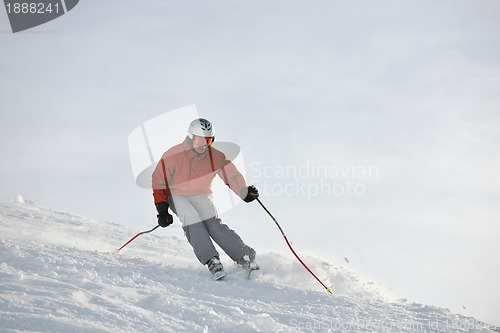 Image of  skiing on on now at winter season