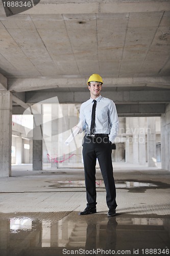 Image of architect on construction site