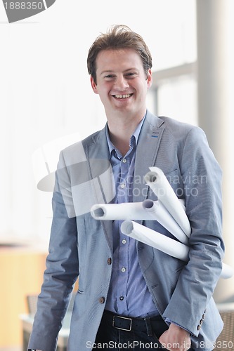 Image of young architect business man portrait