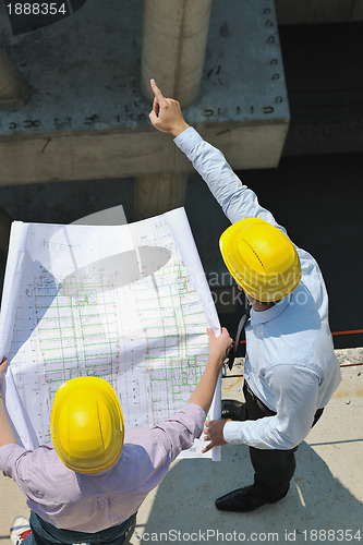 Image of architect on construction site