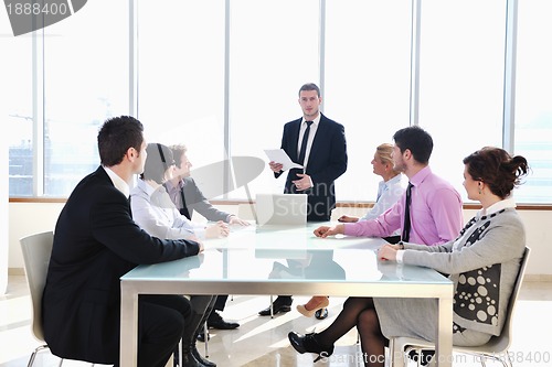 Image of group of business people at meeting