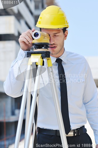 Image of architect on construction site