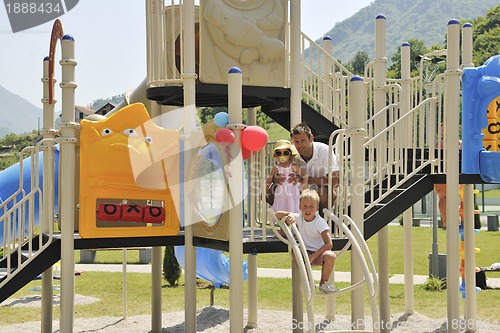 Image of family portrait at park