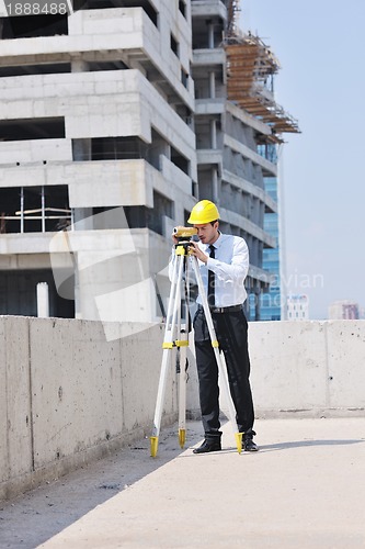 Image of architect on construction site