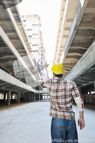 Image of hard worker on construction site