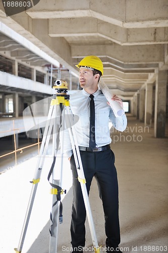 Image of architect on construction site