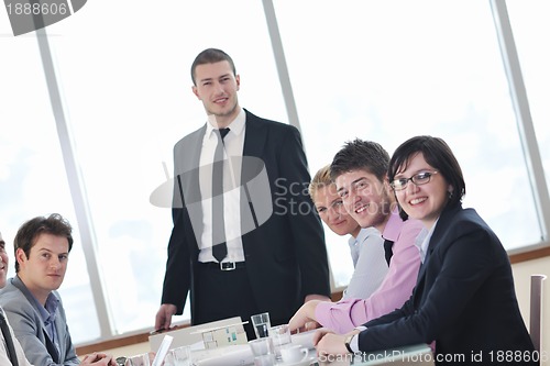 Image of group of business people at meeting