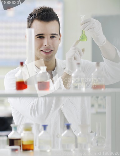 Image of young scientist in lab
