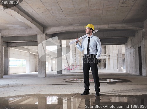 Image of architect on construction site