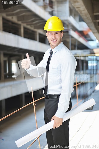 Image of architect on construction site