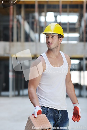 Image of hard worker on construction site