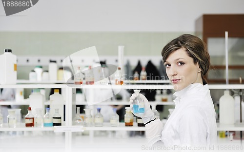 Image of young woman in lab