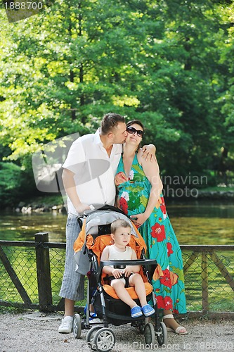 Image of Family at park relaxing and have fun