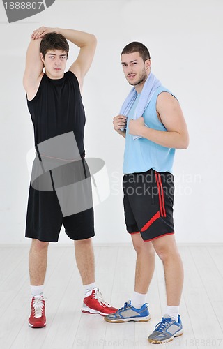 Image of young adults exercise fitness