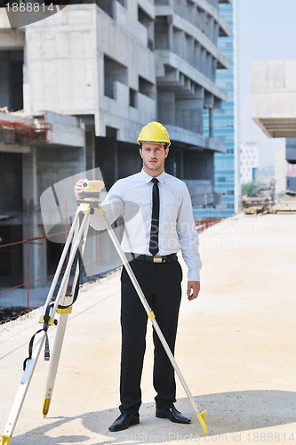 Image of architect on construction site
