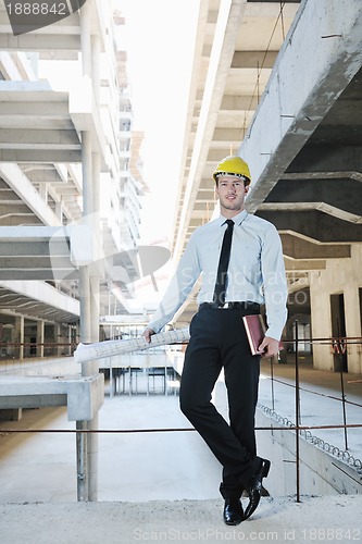 Image of architect on construction site
