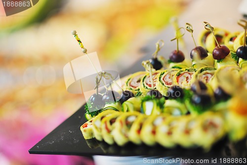 Image of buffet food closeup