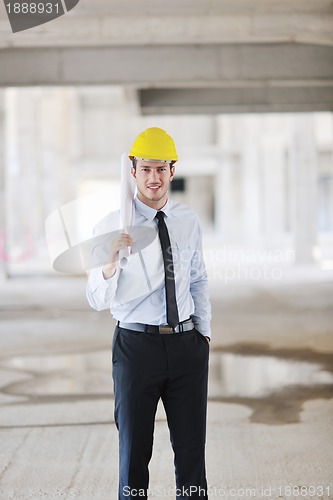 Image of architect on construction site