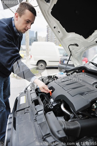 Image of man car repair