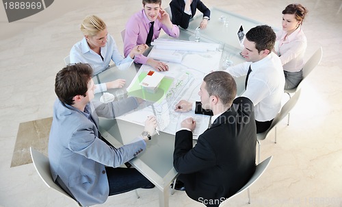 Image of group of business people at meeting