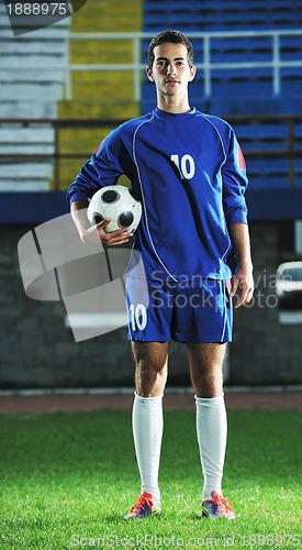 Image of soccer player portrait