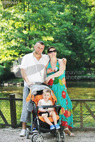 Image of Family at park relaxing and have fun