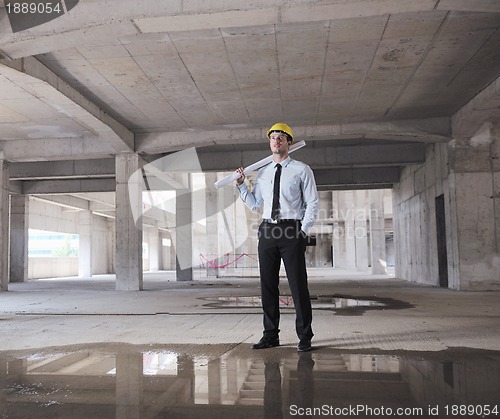 Image of architect on construction site