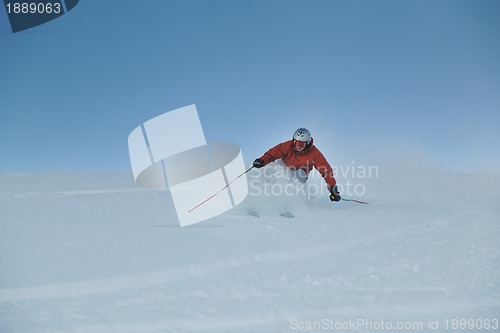 Image of  skiing on on now at winter season