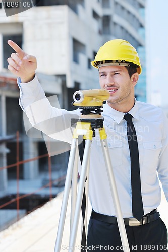 Image of architect on construction site