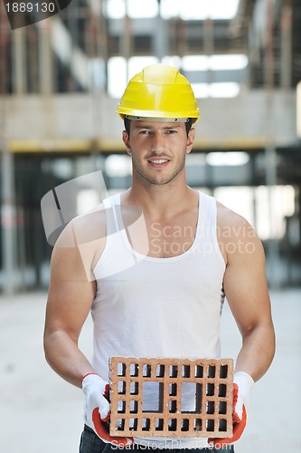 Image of hard worker on construction site