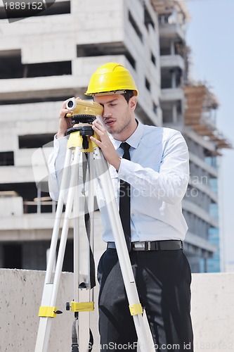 Image of architect on construction site